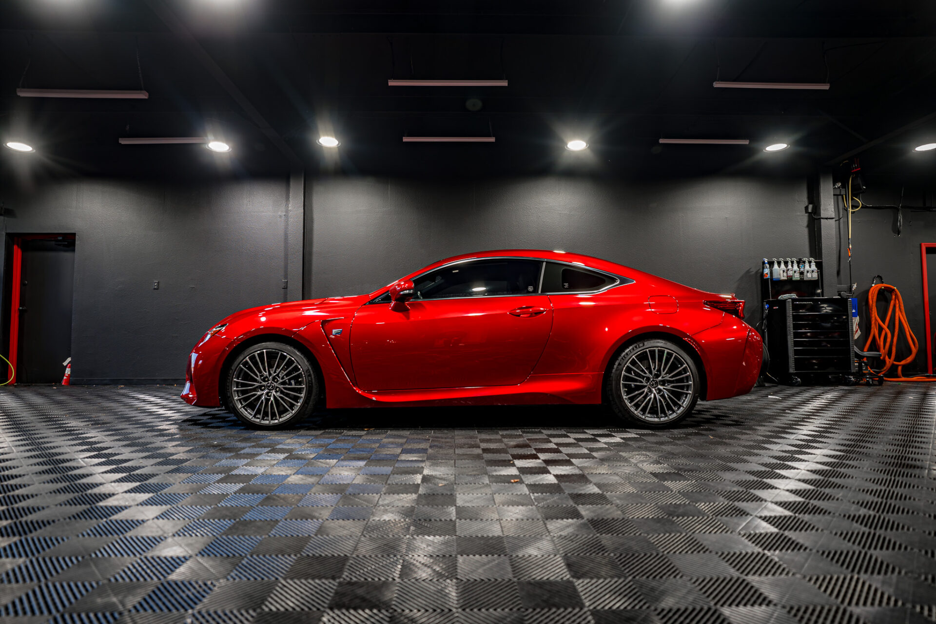 Geoshield window tint installation at Perfect Finish Autospa